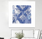 Blue Ex I by Eva Watts on GIANT ART - white abstract