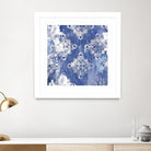 Blue Ex I by Eva Watts on GIANT ART - white abstract