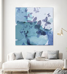 Drift I by Eva Watts on GIANT ART - cyan wildlife