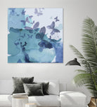 Drift I by Eva Watts on GIANT ART - cyan wildlife