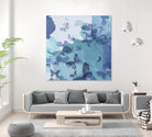 Drift II by Eva Watts on GIANT ART - cyan wildlife