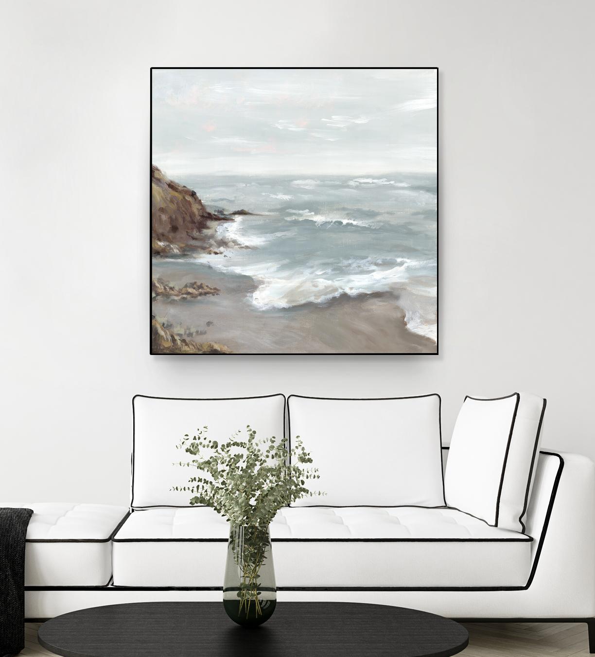 Beautiful Bay by Eva Watts on GIANT ART - blue abstract vacation