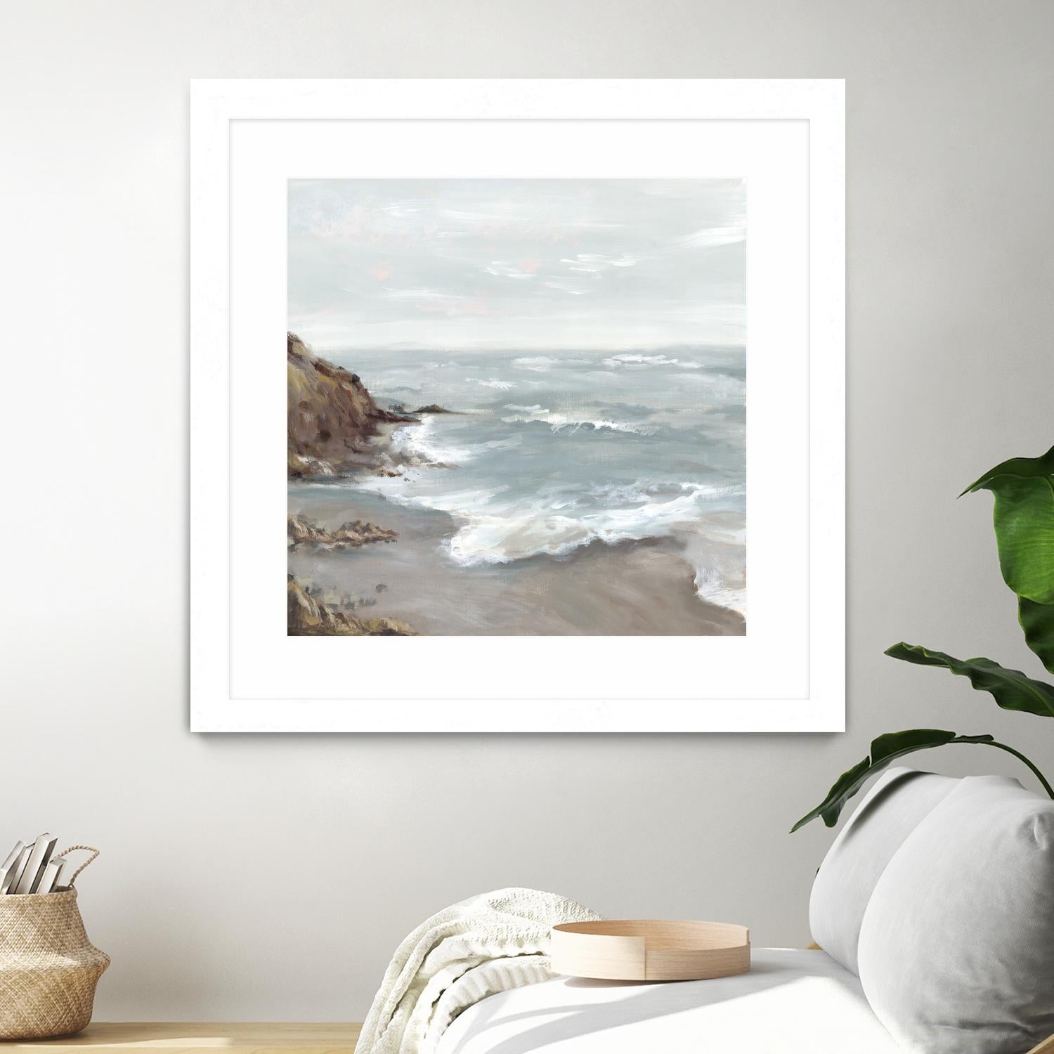 Beautiful Bay by Eva Watts on GIANT ART - blue abstract vacation