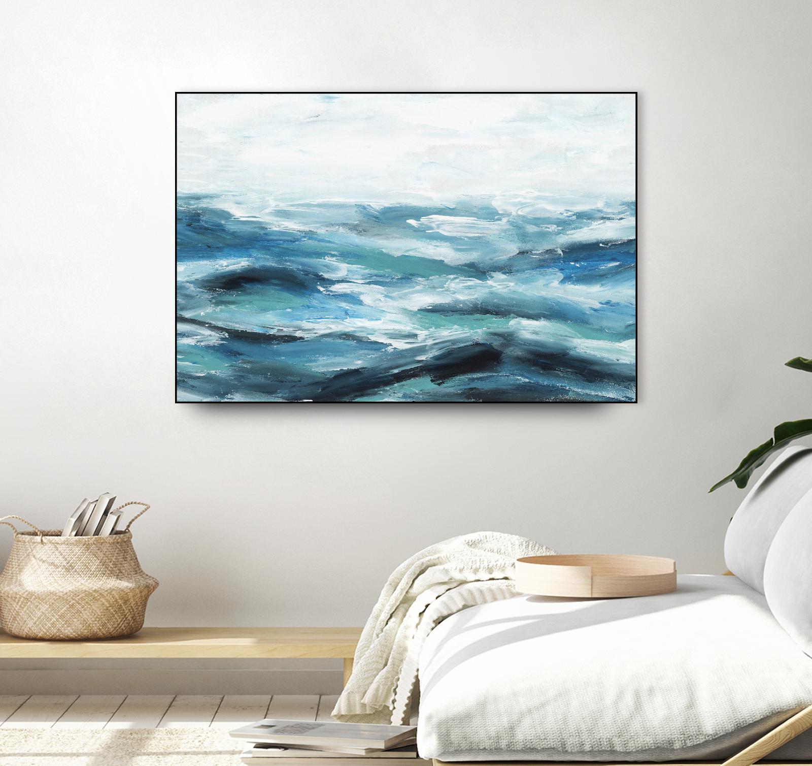 Oceanic I by Isabelle Z on GIANT ART - white sea scene