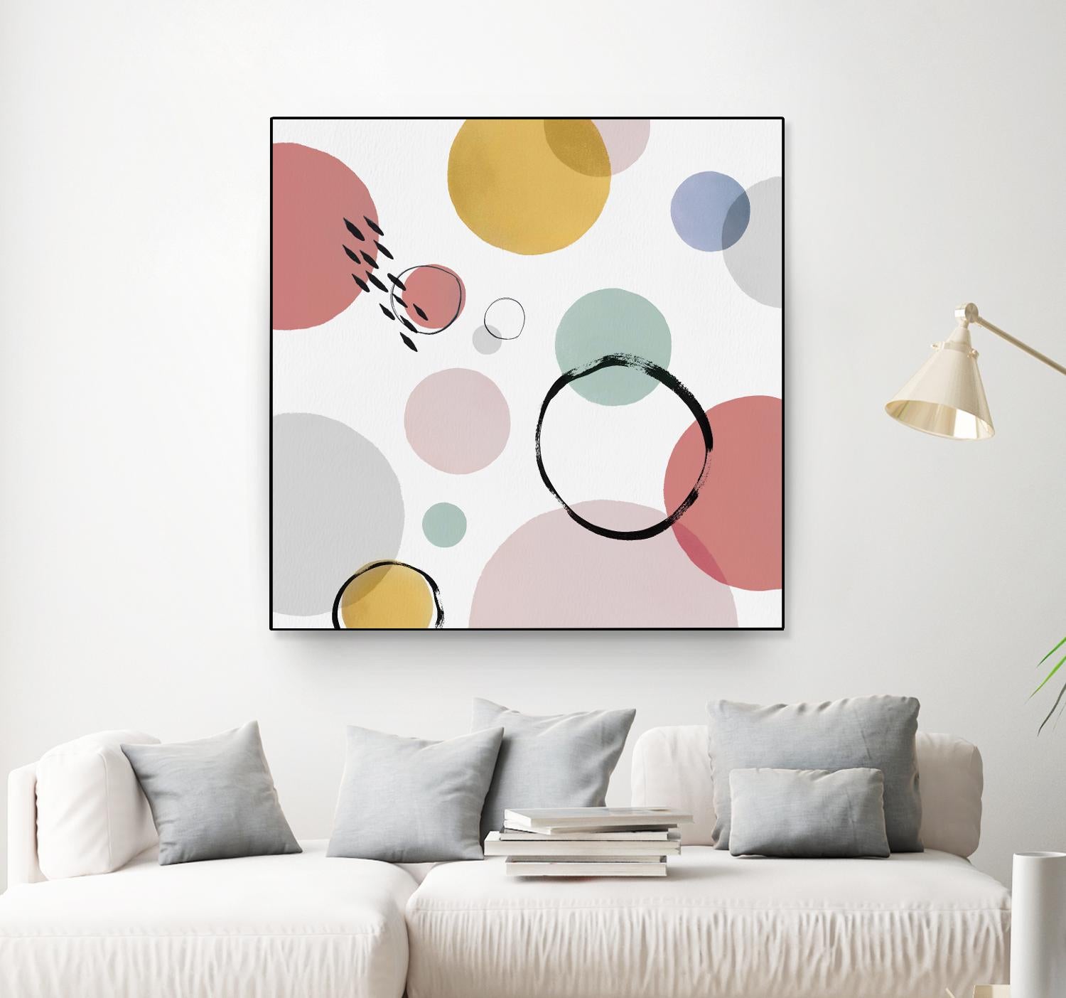 Colour Motion I by Isabelle Z on GIANT ART - red abstract