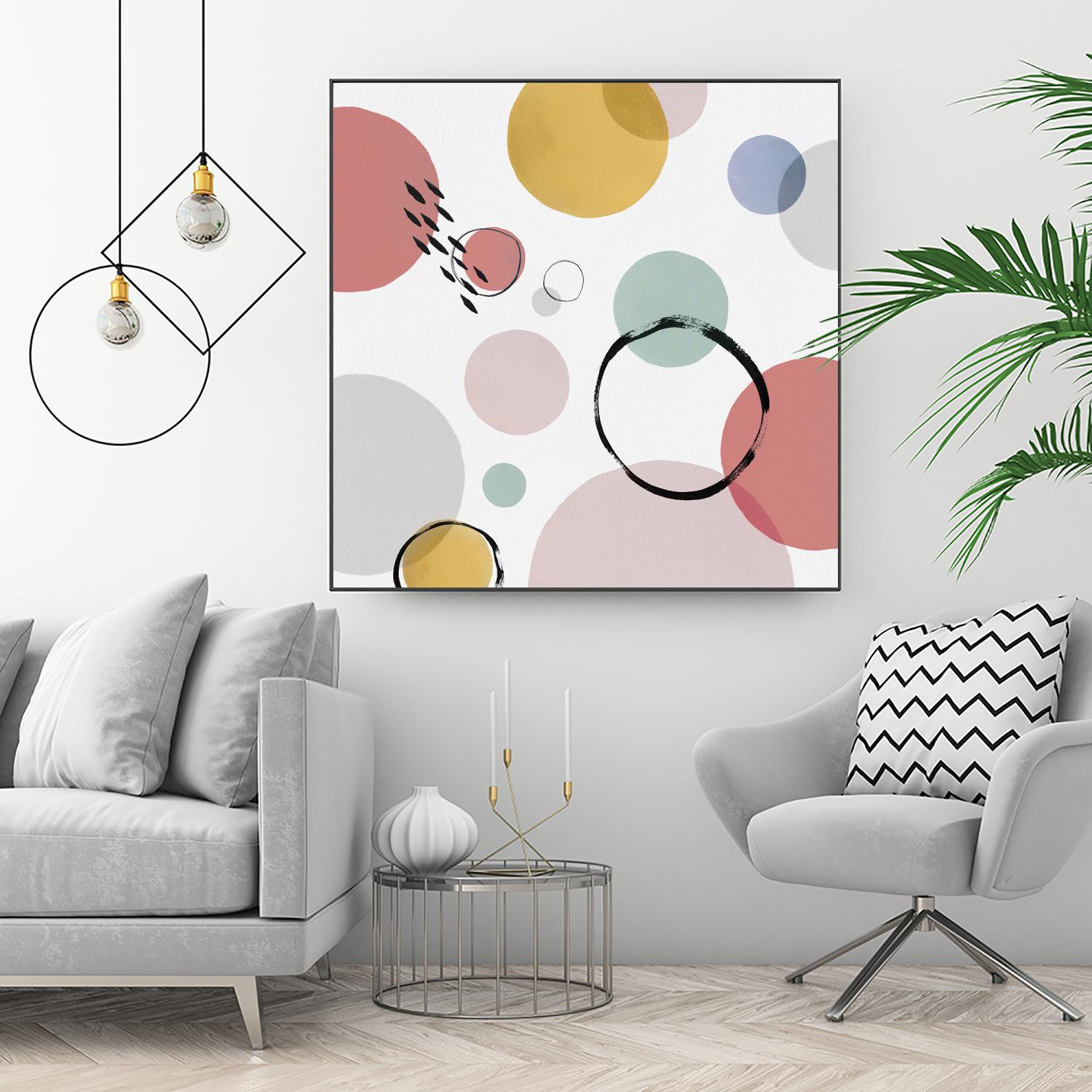 Colour Motion I by Isabelle Z on GIANT ART - red abstract