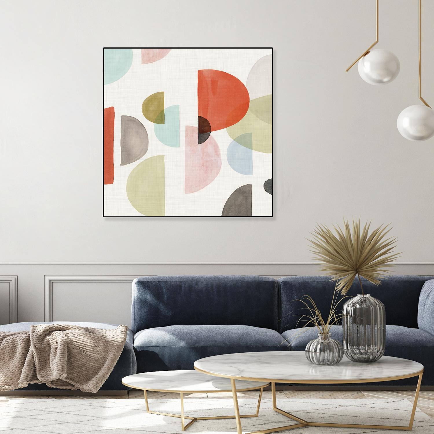 Dot Com I by Isabelle Z on GIANT ART - red abstract