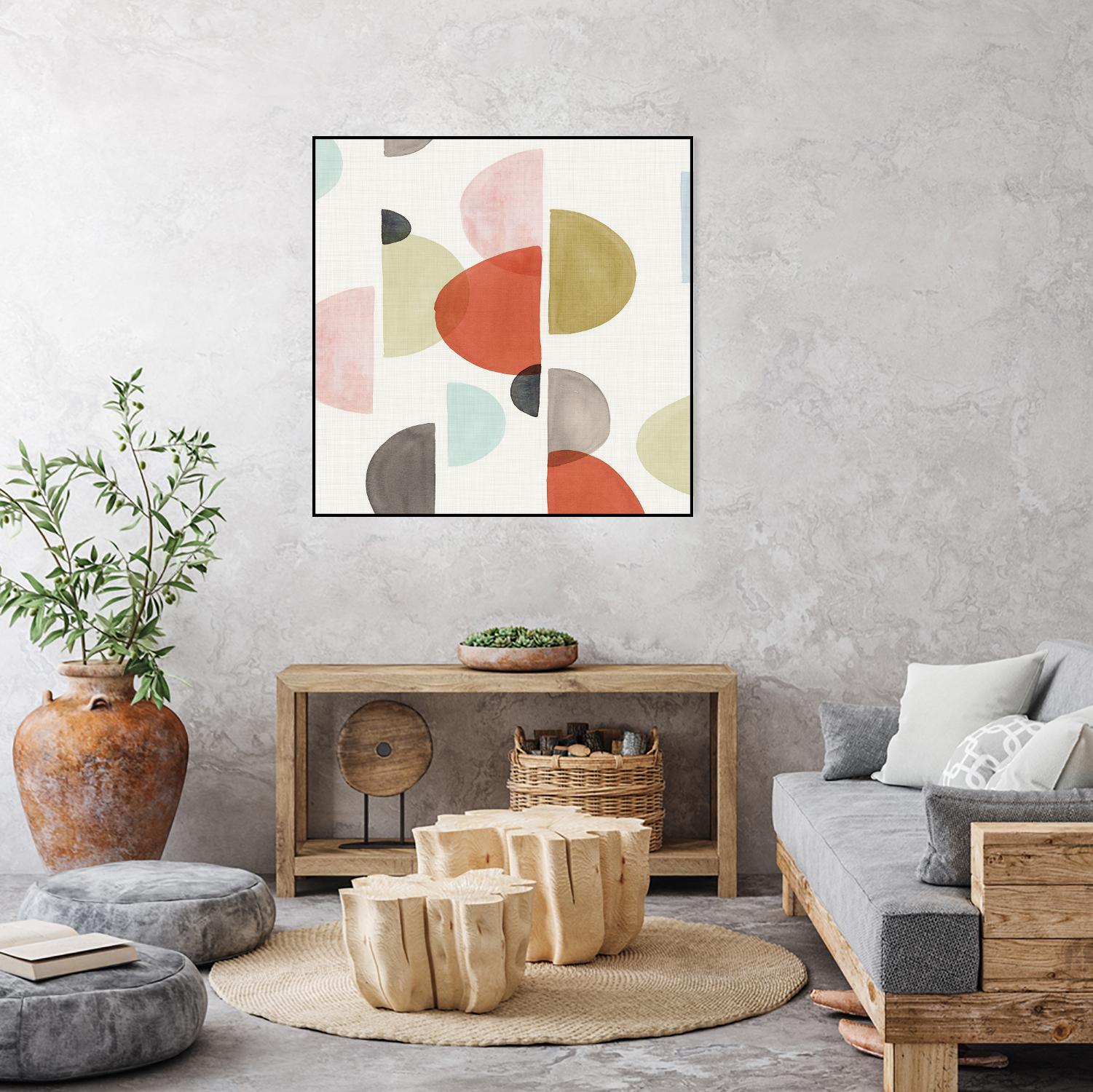 Dot Com II by Isabelle Z on GIANT ART - red abstract