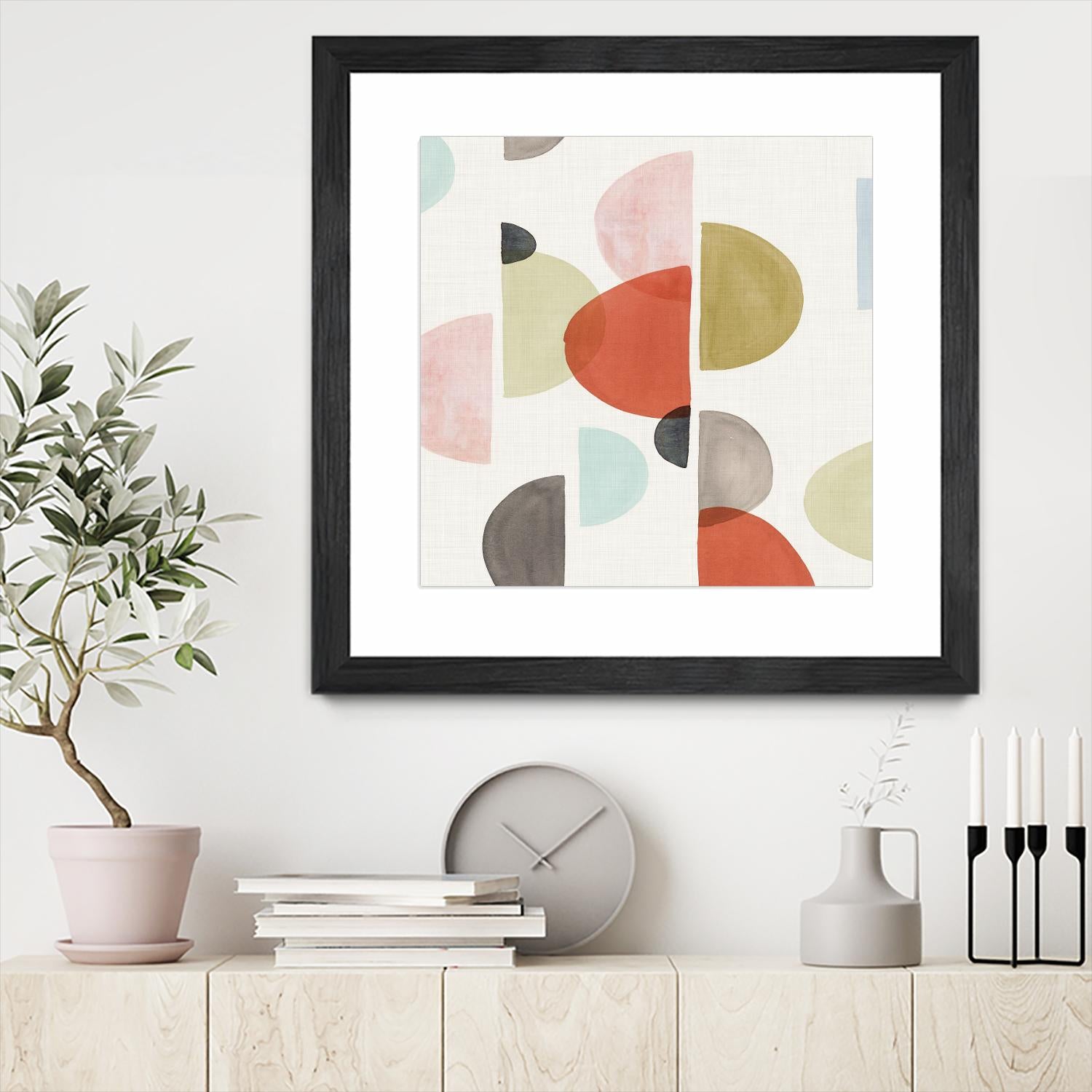 Dot Com II by Isabelle Z on GIANT ART - red abstract
