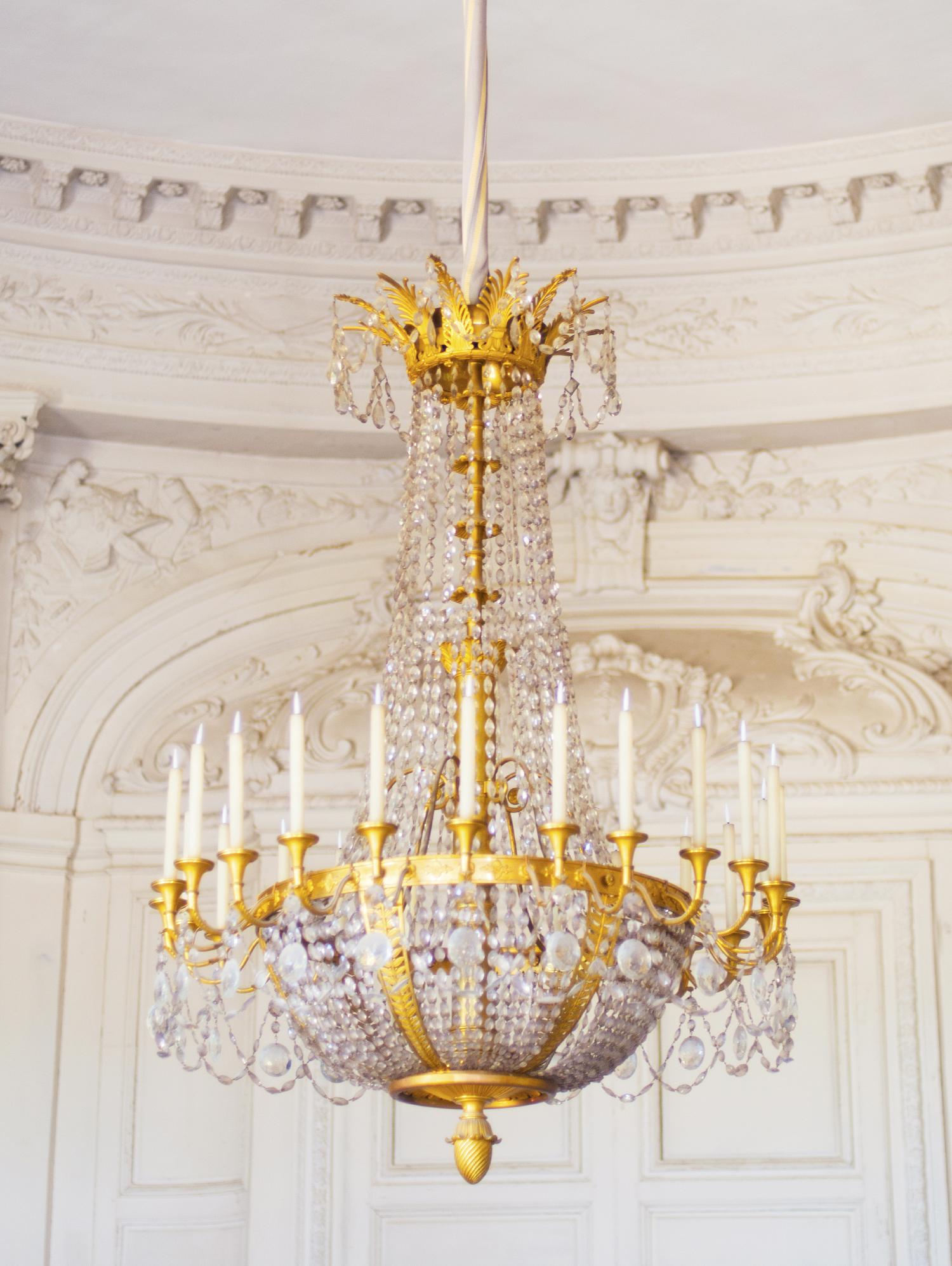 Versailles Chandelier III by Georgianna Lane on GIANT ART - gold architectural