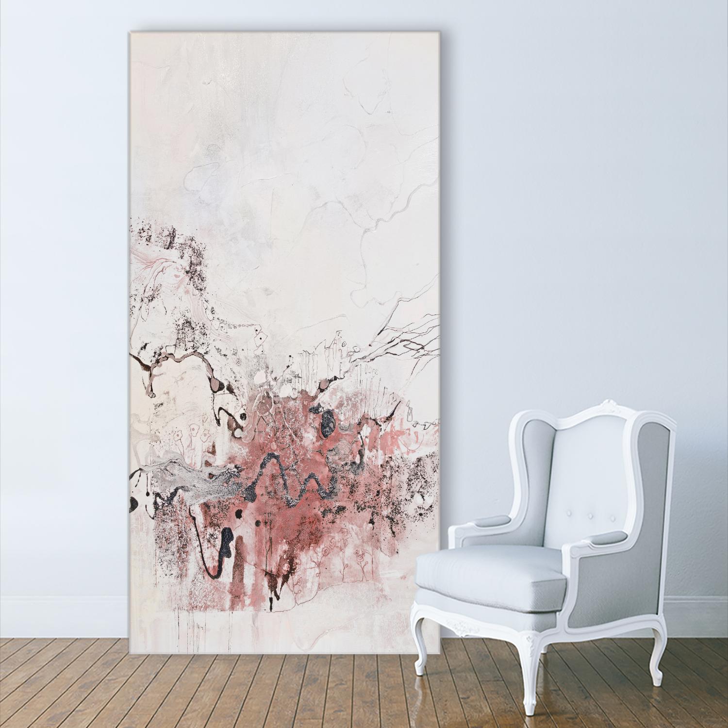 Stained Rose Version by Jennifer Gardner on GIANT ART - pink abstract