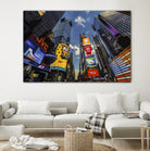 Times Square Towers by Guilliame Gaudet on GIANT ART - black city scene