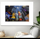 Times Square Towers by Guilliame Gaudet on GIANT ART - black city scene