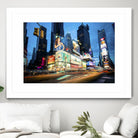 Times Square Rays of Light  III by Guilliame Gaudet on GIANT ART - black city scene
