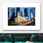 Times Square Rays of Light  III by Guilliame Gaudet on GIANT ART - black city scene