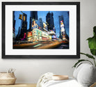 Times Square Rays of Light  III by Guilliame Gaudet on GIANT ART - black city scene