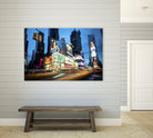 Times Square Rays of Light  III by Guilliame Gaudet on GIANT ART - black city scene