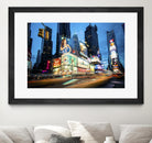 Times Square Rays of Light  III by Guilliame Gaudet on GIANT ART - black city scene