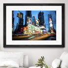 Times Square Rays of Light  III by Guilliame Gaudet on GIANT ART - black city scene
