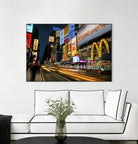 Times Square Rays of Light IV by Guilliame Gaudet on GIANT ART - yellow city scene