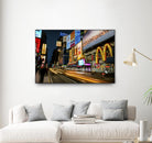 Times Square Rays of Light IV by Guilliame Gaudet on GIANT ART - yellow city scene