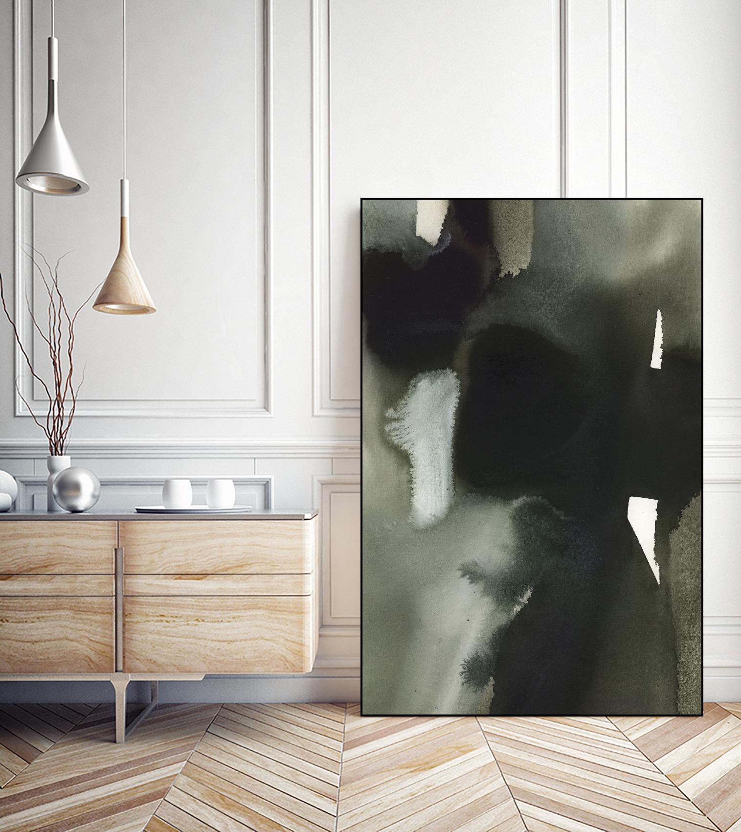Midnight Abstract I by Bianka Guna on GIANT ART - white abstract