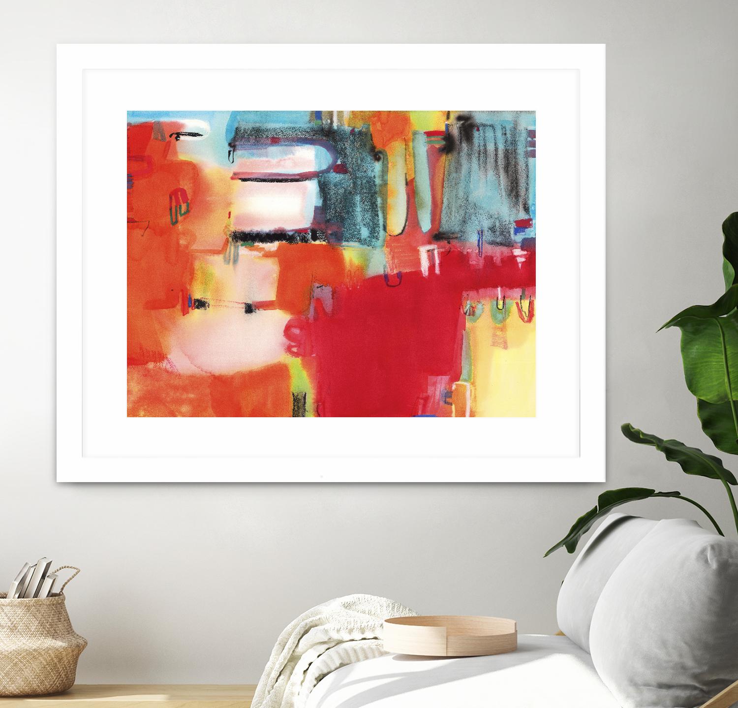 City in Color by Bianka Guna on GIANT ART - orange abstract
