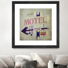 Carls Motel Sign by Honey Malek on GIANT ART - purple contemporary