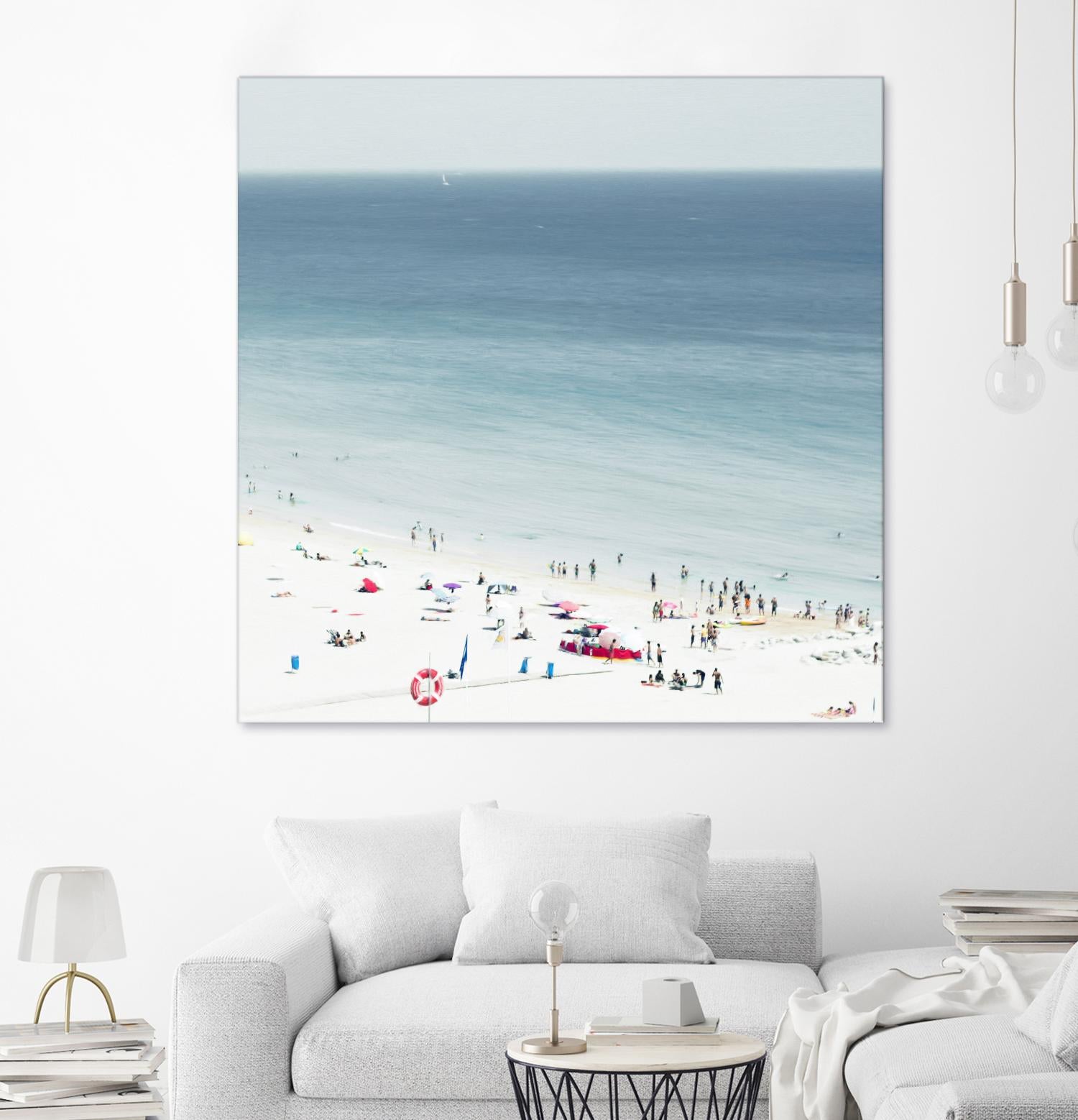 Sesimbra II by Ingrid Beddoes on GIANT ART - white sea scene