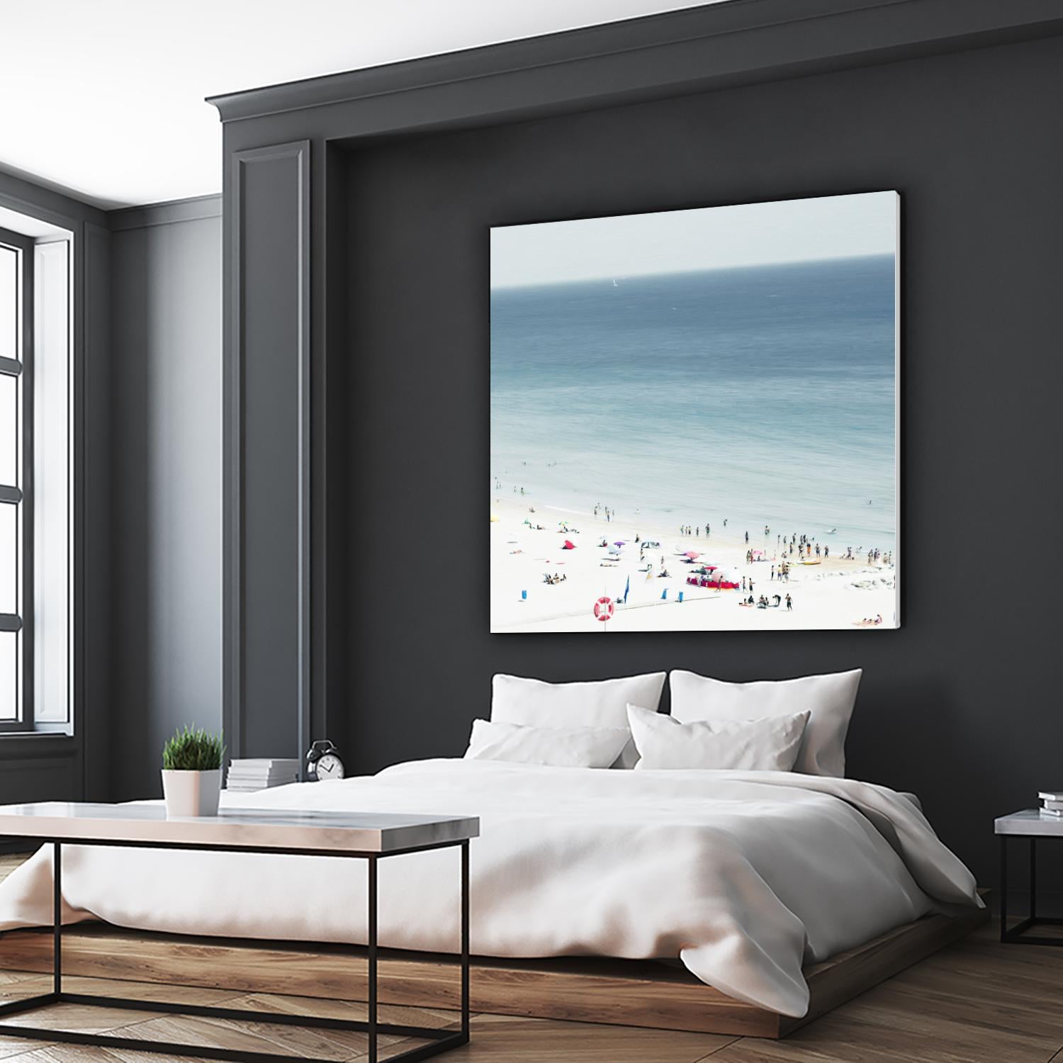 Sesimbra II by Ingrid Beddoes on GIANT ART - white sea scene