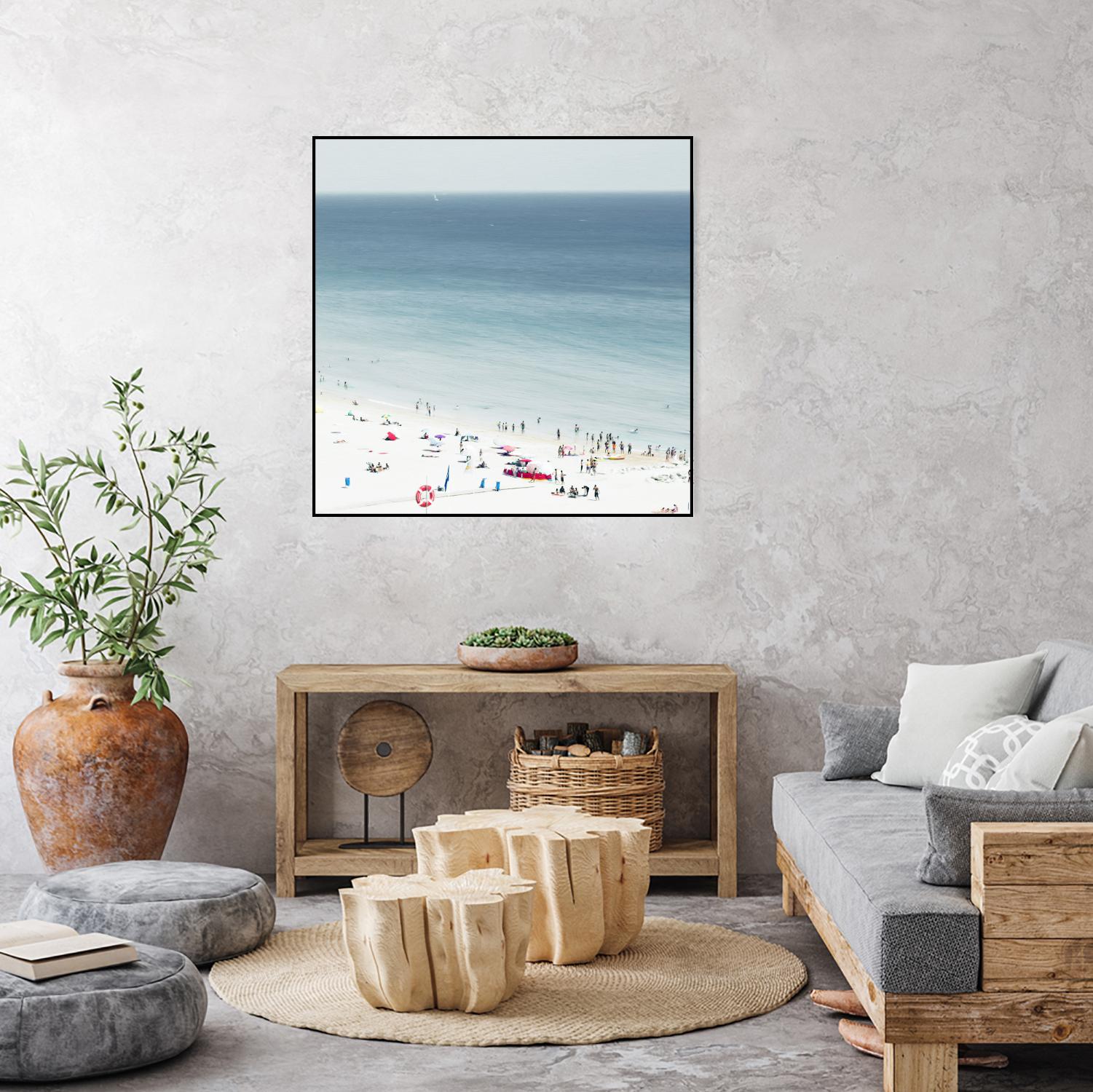 Sesimbra II by Ingrid Beddoes on GIANT ART - white sea scene