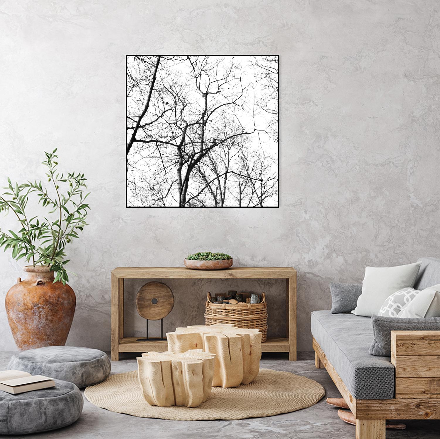 Billows I by Judy Stalus on GIANT ART - black trees