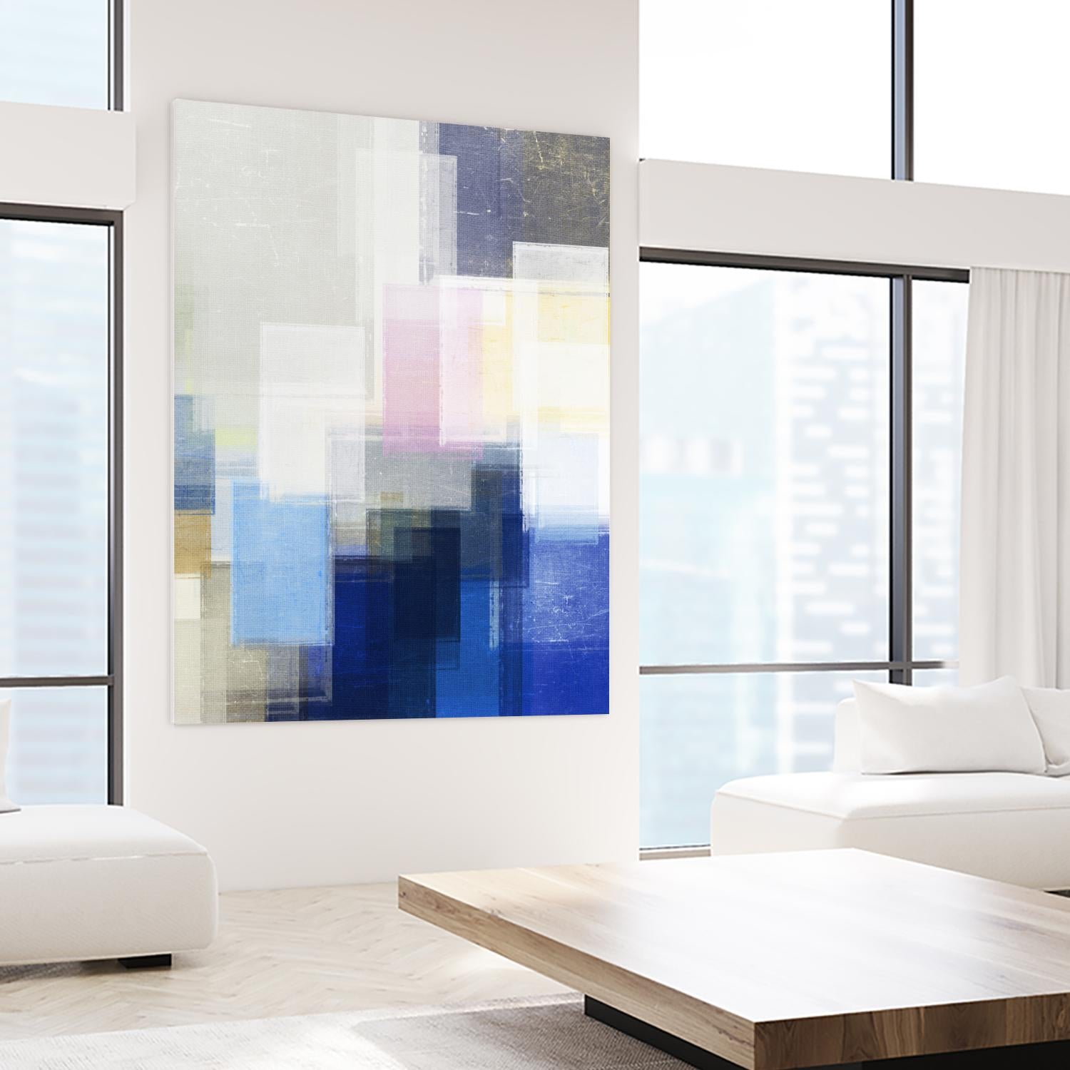 New Start by Jenn Jorgensen on GIANT ART - blue abstract