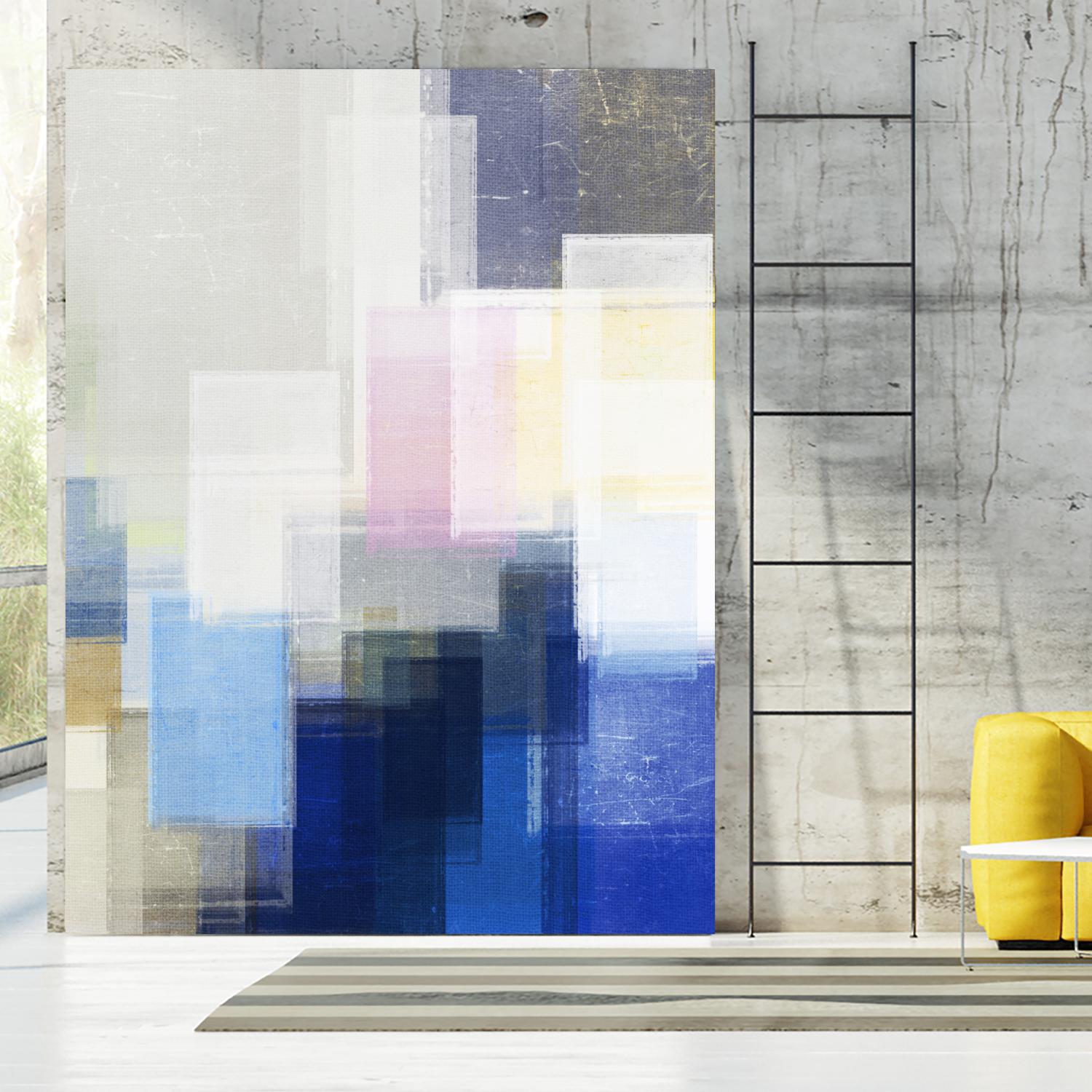 New Start by Jenn Jorgensen on GIANT ART - blue abstract