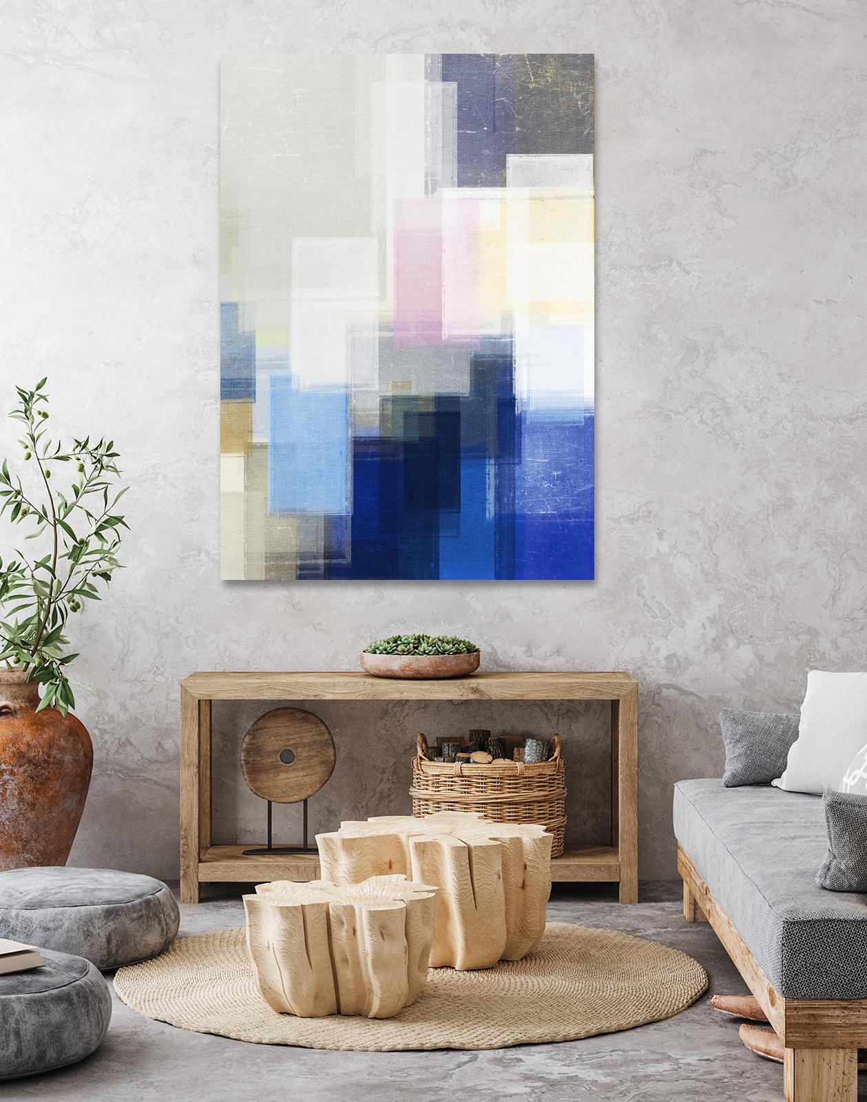 New Start by Jenn Jorgensen on GIANT ART - blue abstract