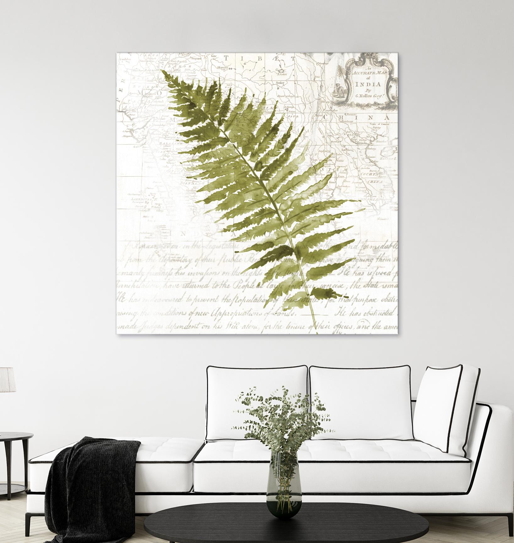 Fern II by Asia Jensen on GIANT ART - green botany