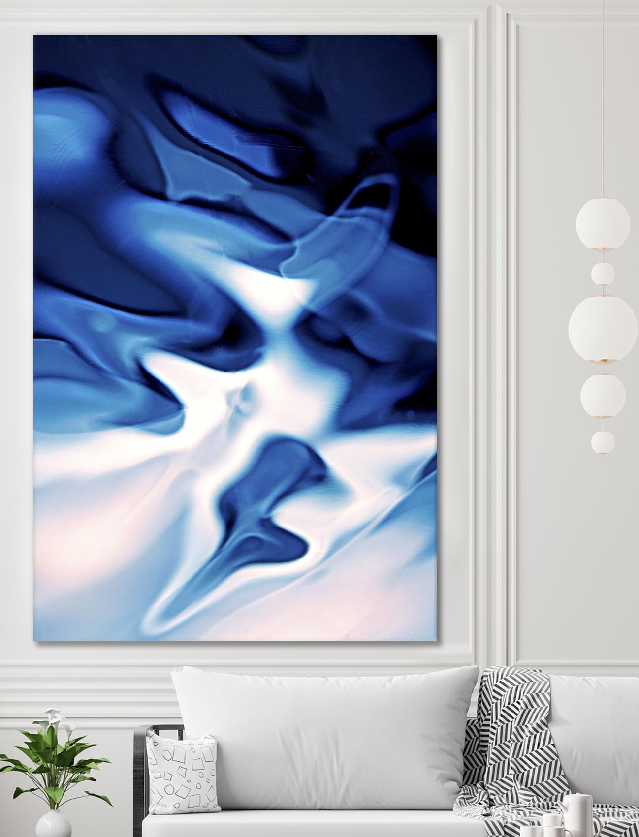 Blue Day by Joe Gemignani on GIANT ART - white abstract