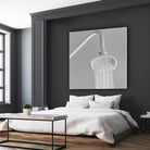 Spa Shower I by Keith Levit on GIANT ART - grey bathroom