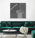 Spa Shower I by Keith Levit on GIANT ART - grey bathroom
