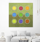 Circle Grid I by Darlene Kulig on GIANT ART - grey abstract