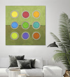Circle Grid I by Darlene Kulig on GIANT ART - grey abstract