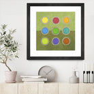 Circle Grid I by Darlene Kulig on GIANT ART - grey abstract