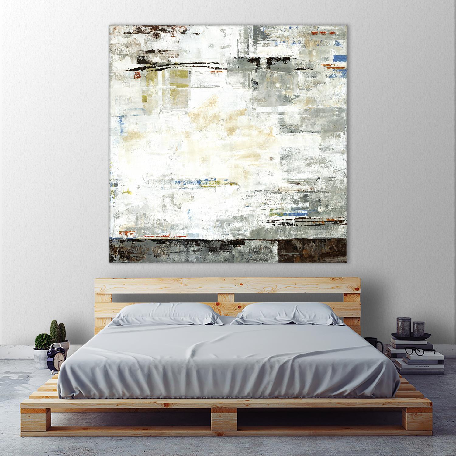 Grey Zone I by Valeria Mravyan on GIANT ART - white abstract