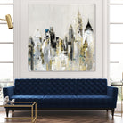 Golden Cityscape by Valeria Mravyan on GIANT ART - gold city scene