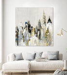 Golden Cityscape by Valeria Mravyan on GIANT ART - gold city scene