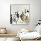 Golden Cityscape by Valeria Mravyan on GIANT ART - gold city scene