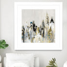 Golden Cityscape by Valeria Mravyan on GIANT ART - gold city scene