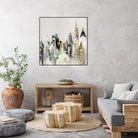 Golden Cityscape by Valeria Mravyan on GIANT ART - gold city scene