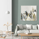 Golden Cityscape by Valeria Mravyan on GIANT ART - gold city scene