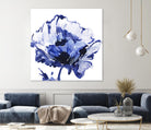 Indigo Flower I by Valeria Mravyan on GIANT ART - white floral